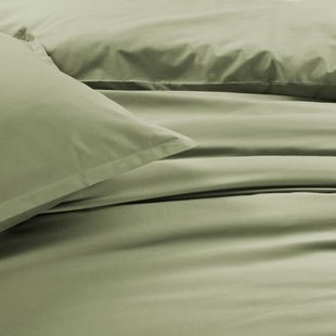 Studio LIVIT perkal katoenen dekbedovertrek lits-jumeaux groen (240x220 cm)