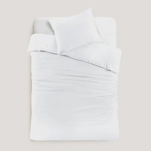 Studio LIVIT perkal katoenen dekbedovertrek 1 persoons wit (140x220 cm)