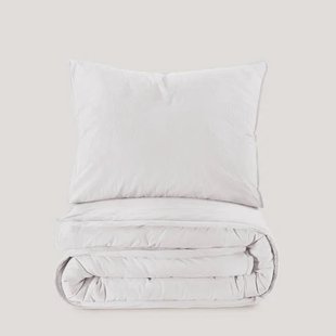 NOUS Living stone washed katoenen dekbedovertrek 1 persoons (140x220 cm)