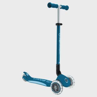 Globber step Primo Foldable Plus Lights Petrol Blue