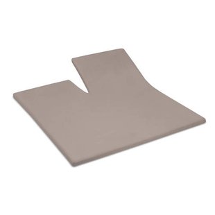 Cinderella katoenen hoeslaken split topmatras - taupe (15 cm hoog)