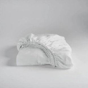 Cinderella katoenen hoeslaken - wit (35 cm hoog)