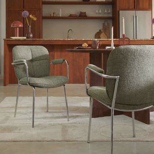 NOUS Living eetkamerstoel Chrome