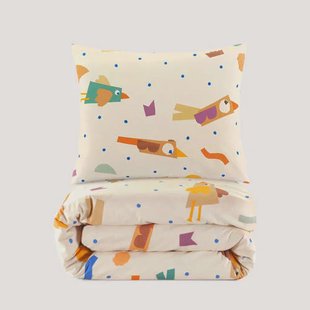 NOUS Kids katoenen dekbedovertrek kinder (120x150 cm)
