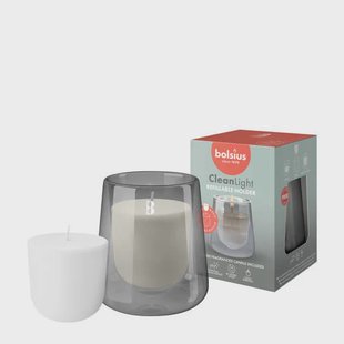 Bolsius geurkaars Cleanlight Starterkit - Cypress & Amber