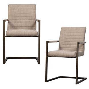 WOOOD eetkamerstoel Bas (set van 2)