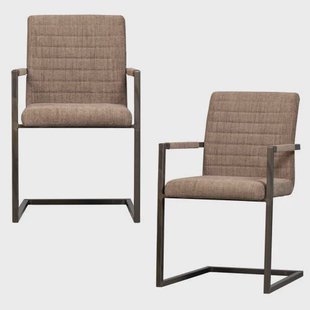 WOOOD eetkamerstoel Bas (set van 2)