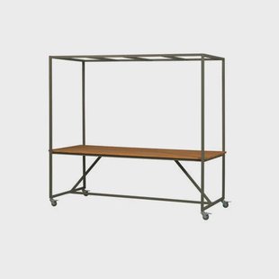 vtwonen tuintafel Blue Sky hout met decoframe