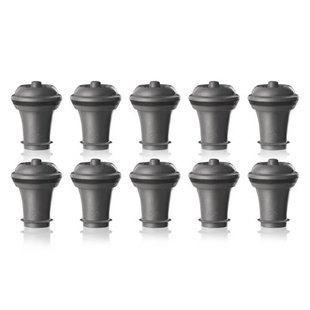 Vacu Vin Vacu Vin Wijnstopper Vacuum Wine Stopper - Grijs - 10 stuks