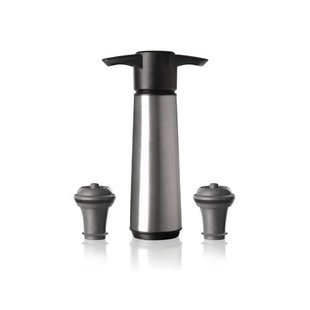 Vacu Vin Vacu Vin Wijnpomp met 2 wijnstoppers - Wine Saver RVS - Zilver