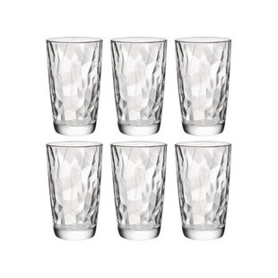 Bormioli Rocco Longdrinkglazen Diamond - Transparant - 470 ml - 6 stuks