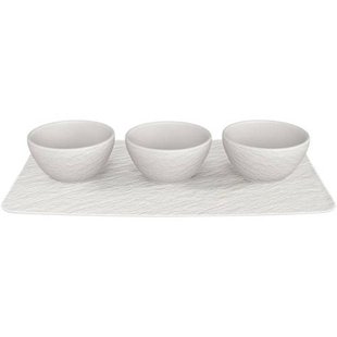 Villeroy & Boch Dipschaaltjes Set Manufacture Rock Wit 4-Delig