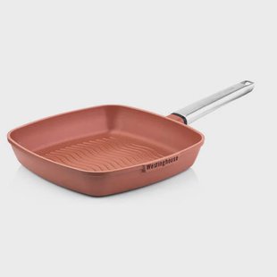 Westinghouse Grillpan Performance - Rebel Red - 28 x 28 cm - standaard anti-aanbaklaag