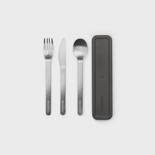 Brabantia Make & Take bestekset - 3-delig - Dark Grey