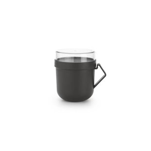 Brabantia Make & Take soepbeker - 0,6 l - Kunststof - Dark Grey