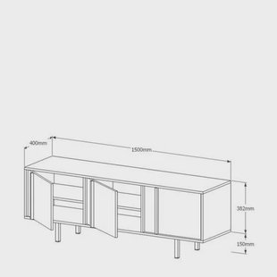 NOUS Living tv-meubel Kale