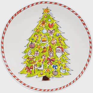 Blond Amsterdam ontbijtbord Kerst (Ø22 cm)