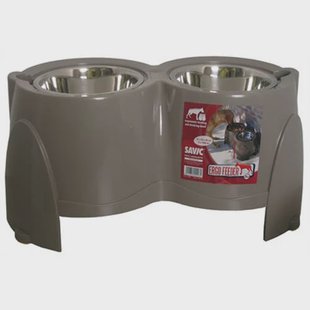 Savic verhoogde hondenvoer- en drinkbak Ergo Feeder totale hoogte 28 cm