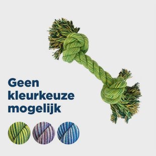 Happy Pet hondenspeelgoed flostouw Flossin Fun 2 Knoop Super Size 50x13x13 cm