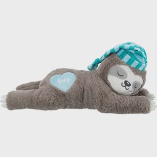 Trixie puppy / hondenknuffel met hartslag simulator Luiaard Grijs 34 cm