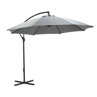 Garden Impressions Athene parasol Ã˜300 - carbon black/ licht grijs