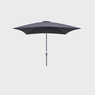 Garden Impressions Lotus parasol 250x250 - carbon black/ donker grijs