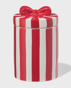 HEMA Pot ⌀10x14cm keramiek strik rood