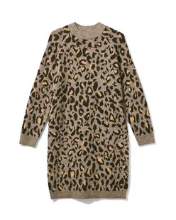 HEMA Damesjurk Gelly luipaard multi (multi)