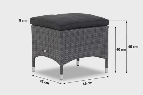 Garden Collections Denver lounge voetenbank