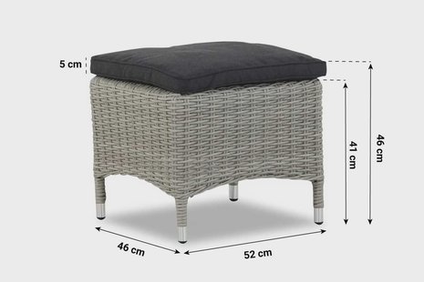 Garden Collections Madera dining voetenbank