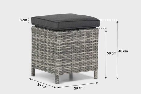 Garden Collections Giardino bijzettafel met kussen