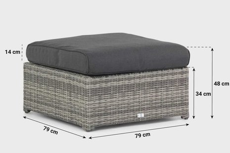 Garden Collections Giardino lounge voetenbank