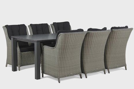 Garden Collections Buckingham/Munster 220 cm dining tuinset 7-delig