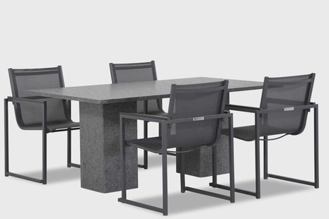 Lifestyle Delgada/Graniet 180 cm dining tuinset 5-delig