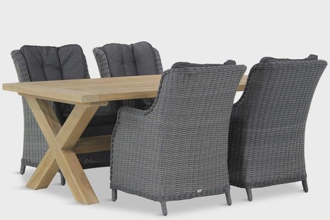 Garden Collections Buckingham/Oregon 200 cm dining tuinset 5-delig