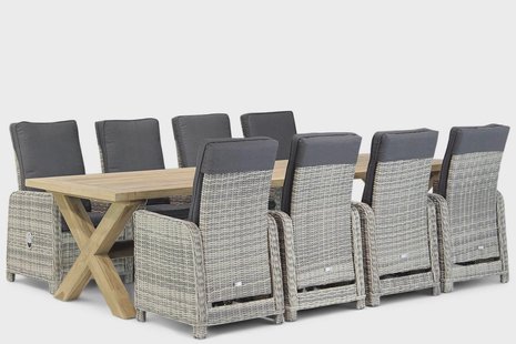 Garden Collections Bello/Oregon 300 cm dining tuinset 9-delig verstelbaar