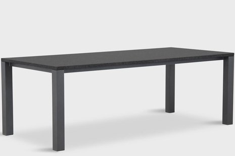 Van Dijk Munster dining tuintafel 220 x 100 cm met Pearl Black blad