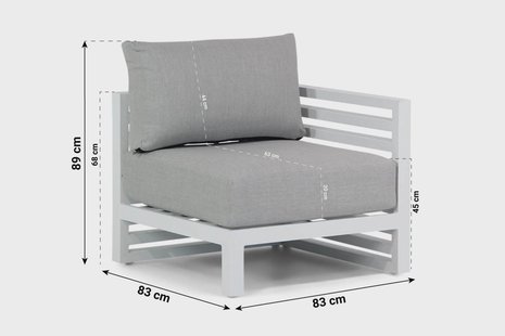Santika Jaya eind module (met 1 rugkussen)