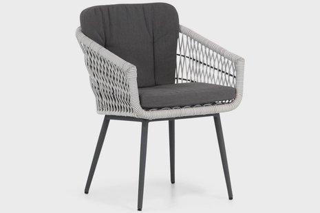 Lifestyle Western dining tuinstoel white wash