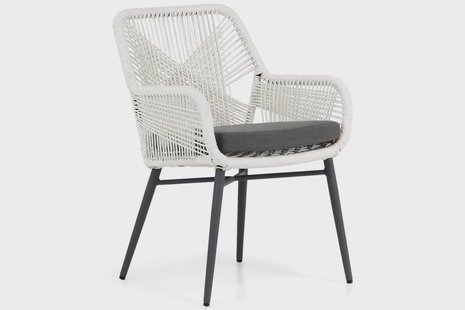 Lifestyle Advance dining tuinstoel whitewash