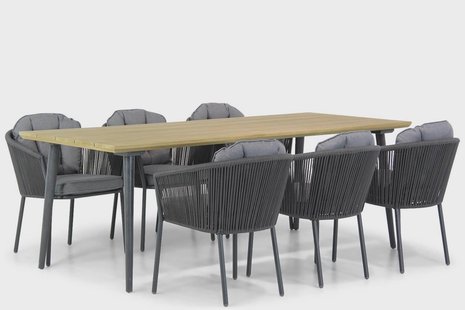 Santika Novita/Montana 240 cm dining tuinset 7-delig