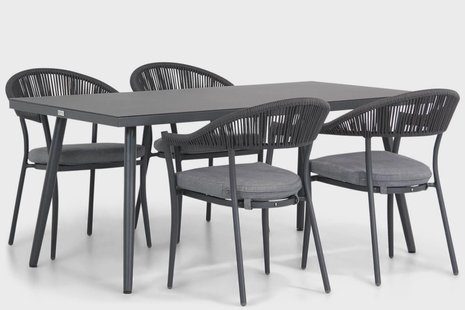 Santika Vivian/Valencia 170 cm dining tuinset 5-delig