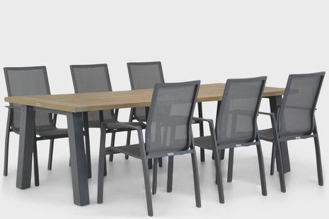 Lifestyle Ultimate/Glasgow 240 cm dining tuinset 7-delig