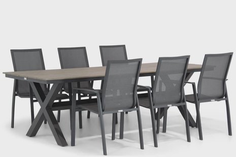 Lifestyle Ultimate/Forest 240 cm dining tuinset 7-delig