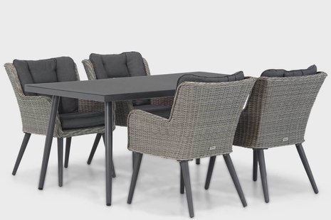 Garden Collections Boston/Valencia 170 cm dining tuinset 5-delig