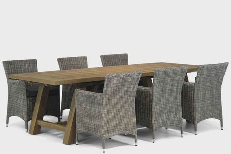 Garden Collections Dublin/Lazio 260 cm dining tuinset 7-delig
