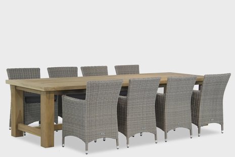 Garden Collections Dublin/Fourmile 300 cm dining tuinset 9-delig