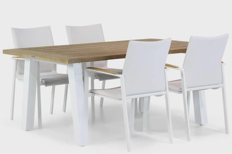 Lifestyle Brandon/Glasgow 180 cm dining tuinset 5-delig
