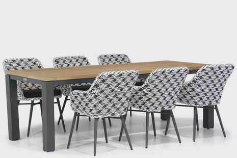 Lifestyle Crossway/Veneto 230 cm dining tuinset 7-delig