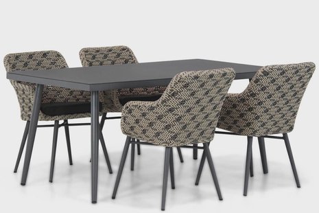 Lifestyle Crossway/Valencia 170 cm dining tuinset 5-delig